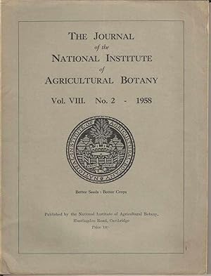 The Journal of the National Institute of Agricultural Botany Vol VIII No 2 1958