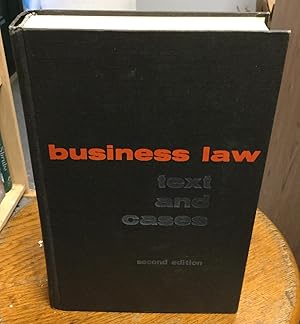 Seller image for Business Law Text and Cases for sale by Nick of All Trades