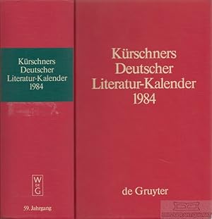 Bild des Verkufers fr Krschners Deutscher Literatur-Kalender 1984 zum Verkauf von Leipziger Antiquariat