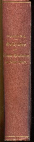 Bild des Verkufers fr Geschichte der Wiener Revolution im Jahre 1848. zum Verkauf von Antiquariat Buchseite