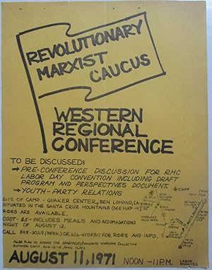 Revolutionary Marxist Caucus, Western Regional Conference Flyer