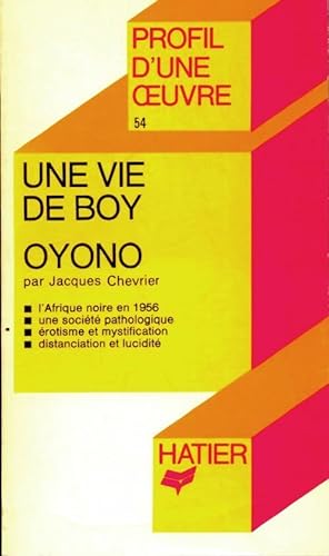 Image du vendeur pour Une vie de boy - Ferdinand Oyono mis en vente par Book Hémisphères