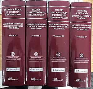 Seller image for Estudios en homenaje al profesor Gregorio Peces - Barba (4 Vols) . for sale by Librera Astarloa
