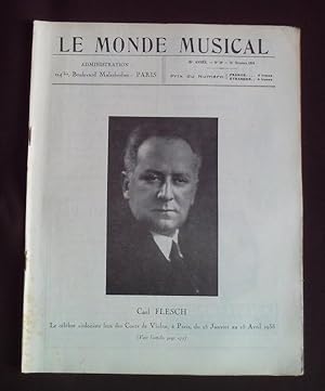 Le monde musicale - N°10 Octobre 1934