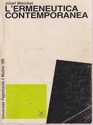 Imagen del vendedor de L'ermeneutica contemporanea a la venta por Librodifaccia