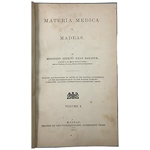 Materia Medica of Madras. Volume I (all published)