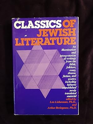 Image du vendeur pour CLASSICS OF JEWISH LITERATURE mis en vente par JB's Book Vault