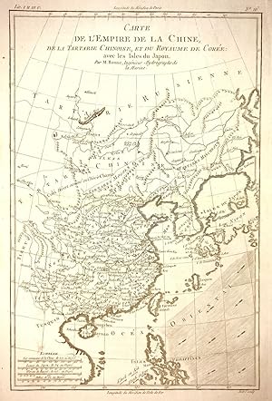 Imagen del vendedor de CARTE DE L'Empire de la Chine de DE LA TARTARIE CHINOISE ET DU ROYAUME DE COREE avec les Isles du JAPON a la venta por Tmecca Inc.