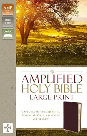 Seller image for Amplified Holy Bible, Large Print, Bonded Leather, Burgundy: Captures the Full Meaning Behind the Original Greek and Hebrew by Zondervan [Bonded Leather ] for sale by booksXpress