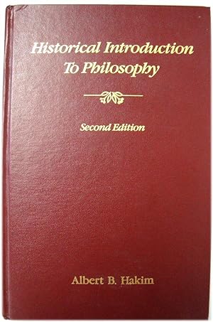 Bild des Verkufers fr Historical Introduction to Philosophy zum Verkauf von PsychoBabel & Skoob Books