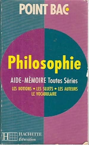 Immagine del venditore per Philosophie : Aide-m?moire - Sylvie Matton venduto da Book Hmisphres