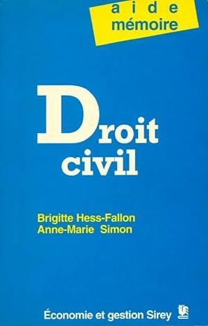 Droit civil - Brigitte Hess-Fallon