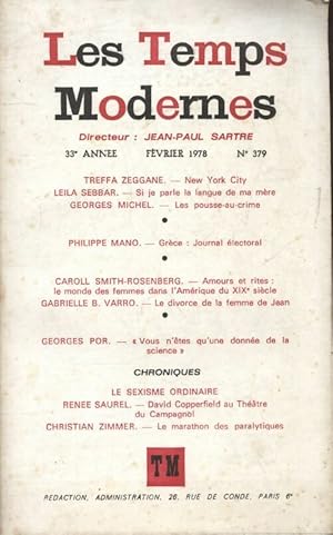 Les temps modernes n? 379 - Collectif