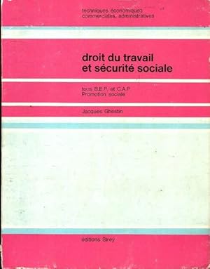 Seller image for Droit du travail et s?curit? sociale BEP CAP - Jacques Ghestin for sale by Book Hmisphres