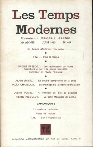 Les temps modernes n?407 - Collectif