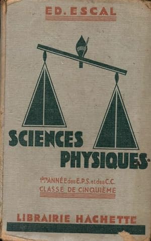 Sciences physique 5e - Ed. Escal