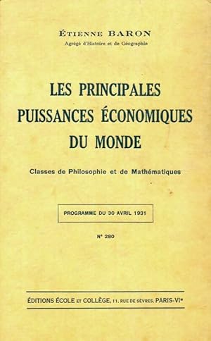 Principales puissances économiques du monde - Etienne Baron