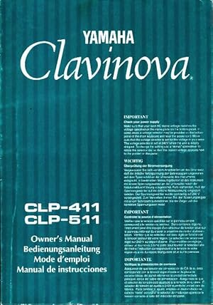 Clavinova CLP-411 / CLP-511 - Collectif