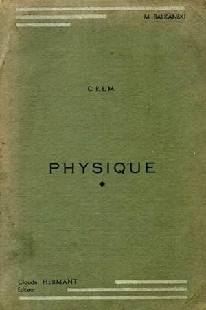 Physique - Minko Balkanski