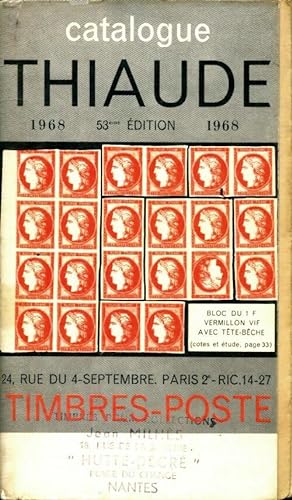 Catalogue Thiaude 1968 - Collectif
