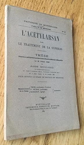 Lacétylarsan dans le traitement de la syphilis