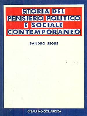 Seller image for Storia del pensiero politico e sociale contemporaneo for sale by Librodifaccia