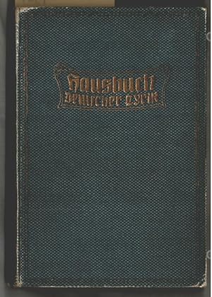 Hausbuch deutscher Lyrik. Gesammelt v. Ferdinand Avenarius. Mit Zeichngn v. Fritz Phil. Schmidt. ...