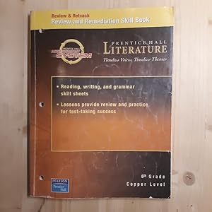 Seller image for Literature - Timeless Voices, Timeless Themes, Copper Teacher's Edition: Review and Remediation Skill Book for sale by Archives Books inc.