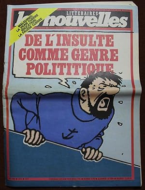 Image du vendeur pour Les Nouvelles Littraires / Journal n2836 (1982) "Insulte." Cap. Haddock mis en vente par Bouquinerie Spia