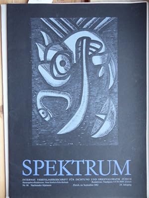 Immagine del venditore per Spektrum. Vierteljahresschrift fr Dichtung und Originalgrafik Zrich. Nr. 96 Nachtmahr / Alptraum. 24. Jahrgang. Zrich im September 1982. venduto da Antiquariat Heinzelmnnchen