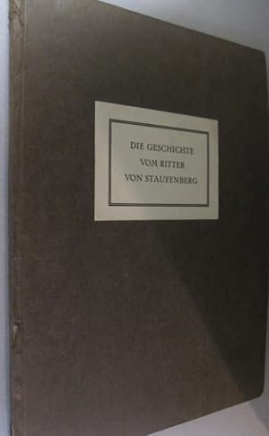 Image du vendeur pour Die Geschichte vom Ritter Peter Diemringer von Staufenberg; Gedruckt von Johann Prss in Strassburg um 1483 mis en vente par Midway Book Store (ABAA)