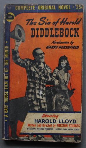 Bild des Verkufers fr The Sin Of Harold Diddlebock (Movie Tie-in Starring = Harold Lloyd ; Bart House Books.#102 ); zum Verkauf von Comic World