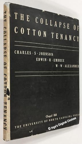Imagen del vendedor de The Collapse of Cotton Tenancy a la venta por Inga's Original Choices