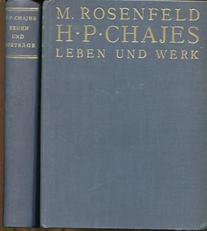 Bild des Verkufers fr H.P.Chajes - 2 Bnde - Vortrge - Leben und Werk. zum Verkauf von Antiquariat Buchseite