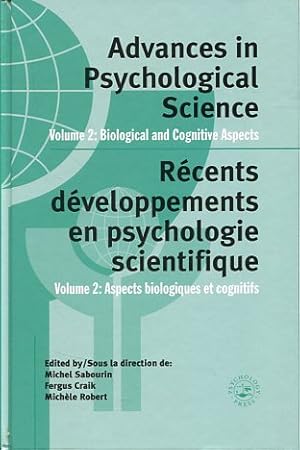 Advances in Psychological Science - Biological and Cognitive Aspects.