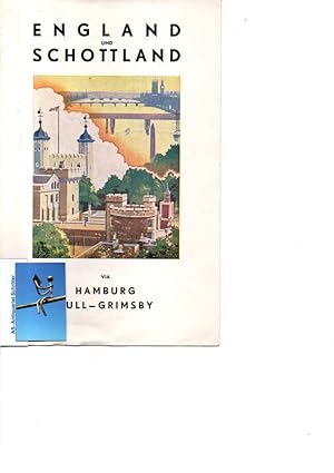 England und Schottland via Hambugr Hull-Grimsby. Ausgabe 1938.