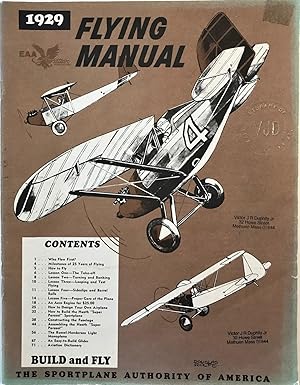 Imagen del vendedor de 1929 Flying Manual a la venta por The Aviator's Bookshelf