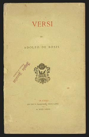 Versi di Adolfo De Bosis