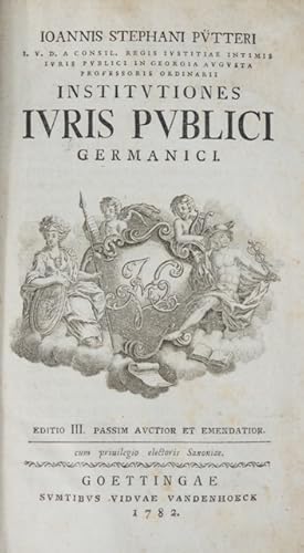 Bild des Verkufers fr Institutiones Iuris Publici Germanici. zum Verkauf von Antiquariat + Verlag Klaus Breinlich