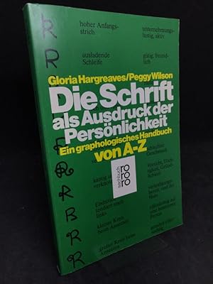Seller image for Die Schrift als Ausdruck der Persnlichkeit. Ein graphologisches Handbuch von A - Z. for sale by Altstadt-Antiquariat Nowicki-Hecht UG