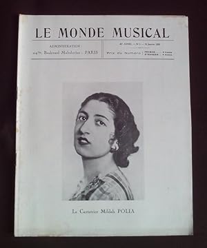 Le monde musicale - N°1 Janvier 1935