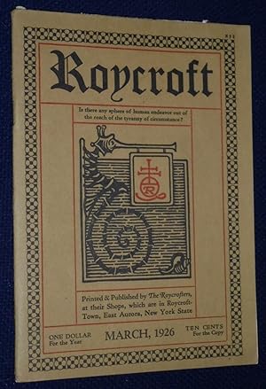 ROYCROFT, Vol. XVII, March, 1926, No. 6