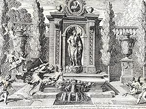 Fontaines & Jardins avec sujets d'Histoire, tires de la Fable, Inventés & gravés par J. le Pautre...