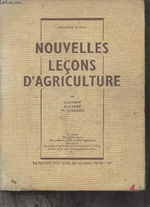 Imagen del vendedor de Nouvelles leons d'agriculture - 5e dition. a la venta por Le-Livre