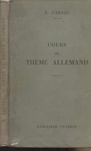 Seller image for Cours de thme allemand for sale by Le-Livre