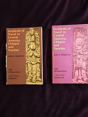 Image du vendeur pour INCIDENTS OF TRAVEL IN CENTRAL AMERICA, CHIAPAS AND YUCATAN - 2 VOLUMES mis en vente par JB's Book Vault