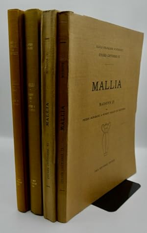 Seller image for MALLIA. Exploration des Maisons et quartiers d'habitation (1921-1948) - (1948-1954) - (1933-1966) - 1959-1960). Fascicules I -1976 IV. for sale by Librairie Le Trait d'Union sarl.