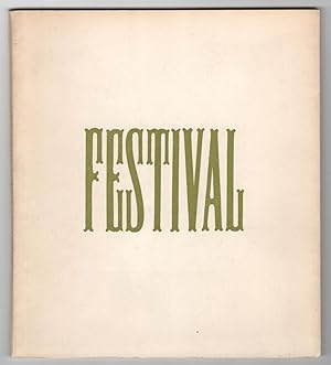 Bild des Verkufers fr Festival : Spring Poetry Festival at Wesleyan 1960 zum Verkauf von Philip Smith, Bookseller
