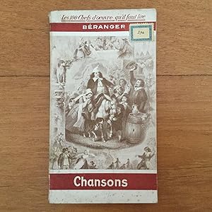 Image du vendeur pour Chansons mis en vente par Les bouquins d'Alain