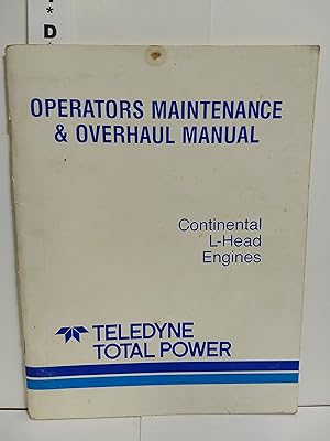 Continental L-Head Engines, Operators Maintenance & Overhead Manual